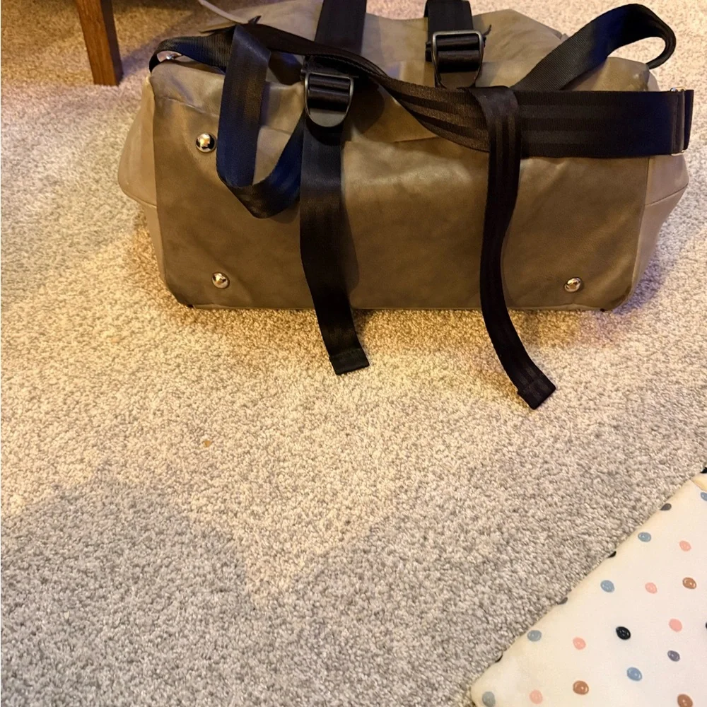Petunia pickle bottom boxy grey backpack diaper bag